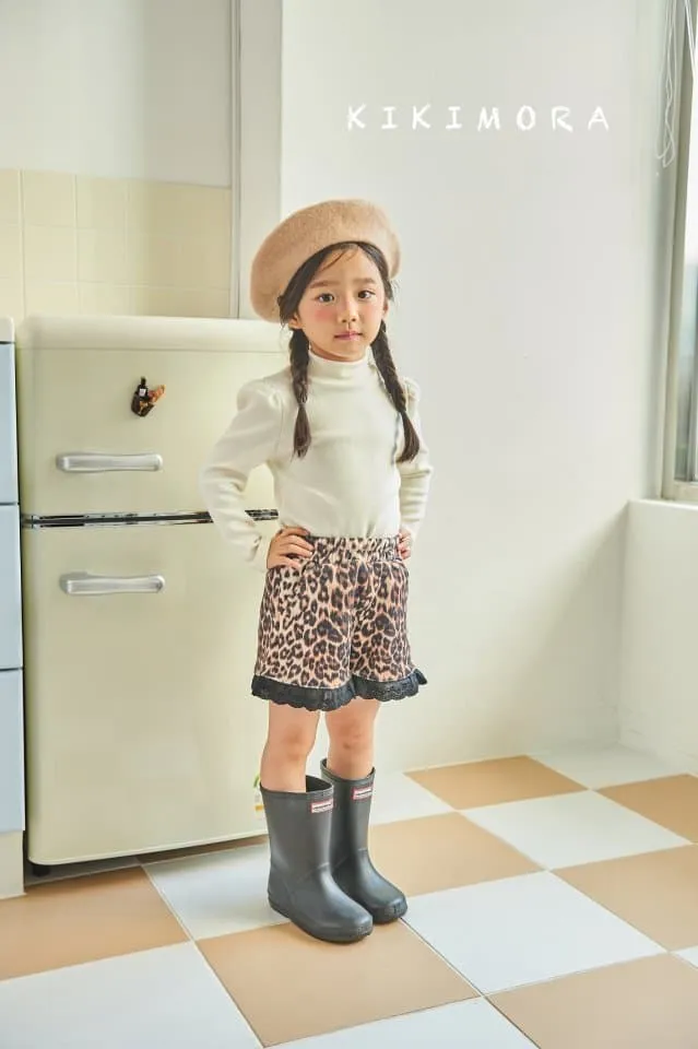 Kikimora - Korean Baby Fashion - #babyootd - Leopard Lace Shorts - 10