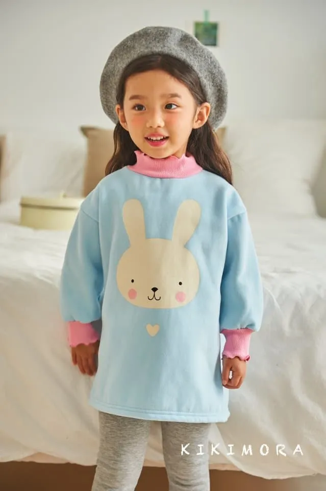 Kikimora - Korean Children Fashion - #Kfashion4kids - Fluffy Rabbit Long Tee - 10