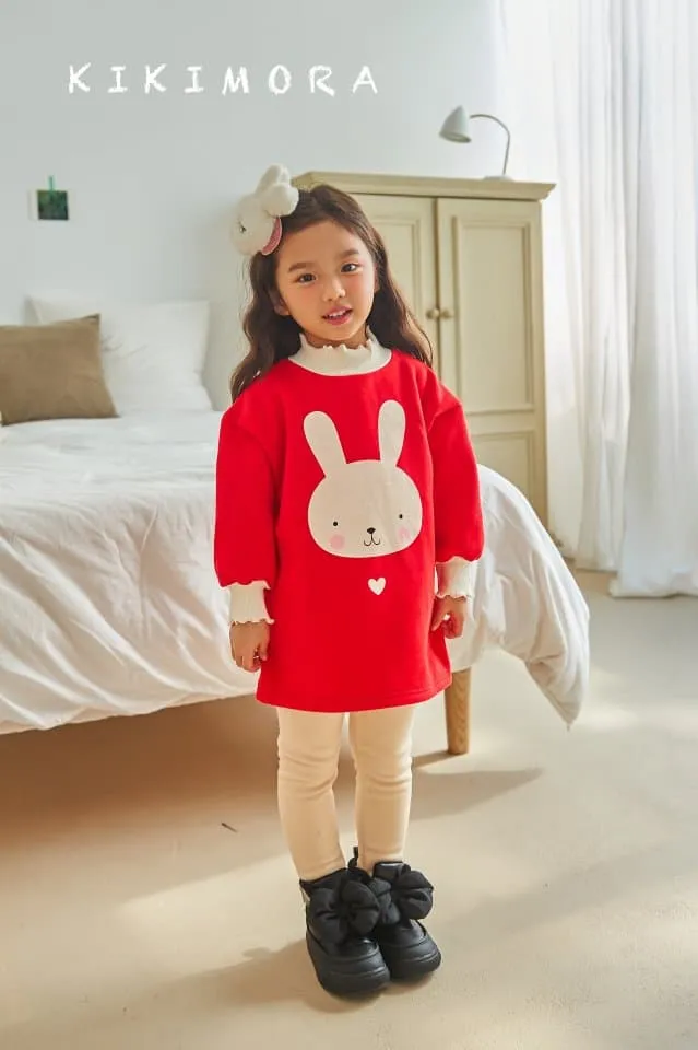 Kikimora - Korean Children Fashion - #childofig - Fluffy Rabbit Long Tee - 2