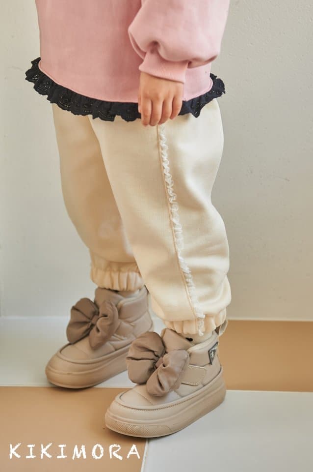 Kikimora - Korean Children Fashion - #childrensboutique - Lace Jogger Pants - 12