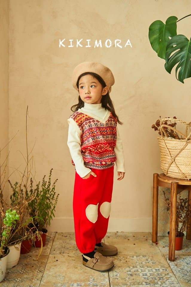 Kikimora - Korean Children Fashion - #childrensboutique - Snowflake Knit Half Turtleneck - 5