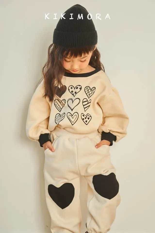 Kikimora - Korean Children Fashion - #childofig - Nine Heart Sweatshirt - 4