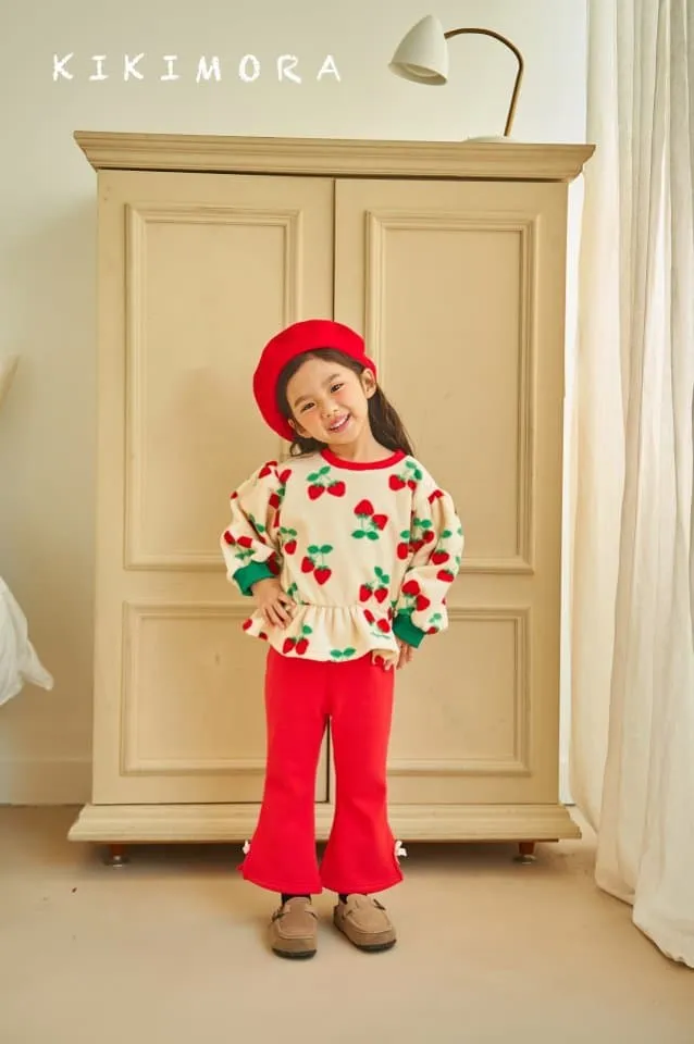 Kikimora - Korean Children Fashion - #designkidswear - Strawberry Shirring Tee - 3