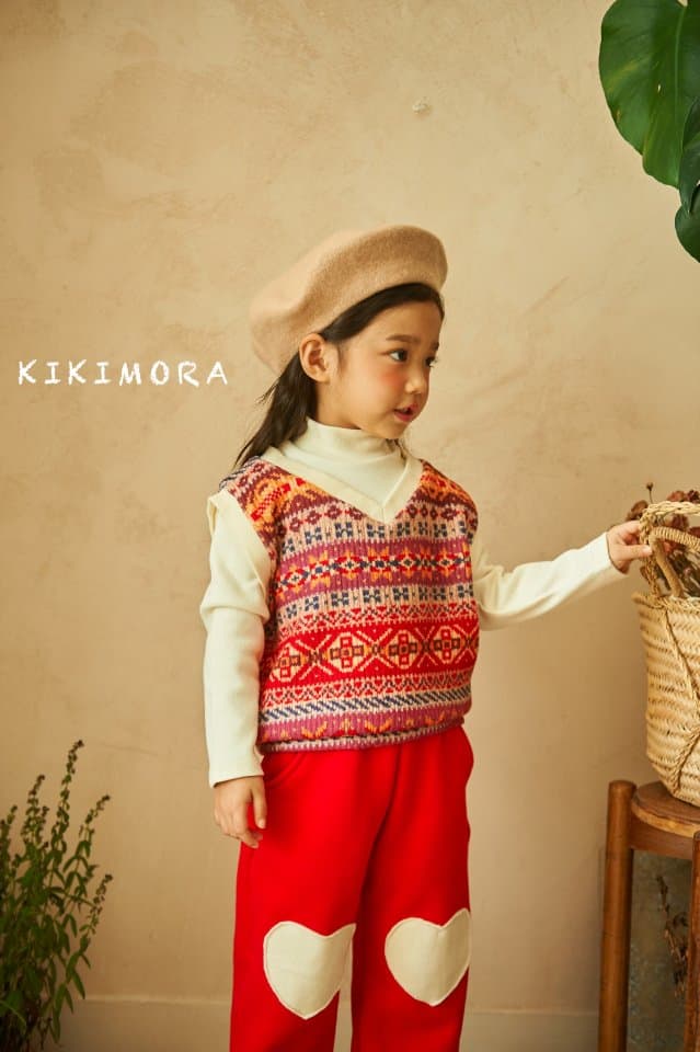 Kikimora - Korean Children Fashion - #designkidswear - Snowflake Knit Half Turtleneck - 6