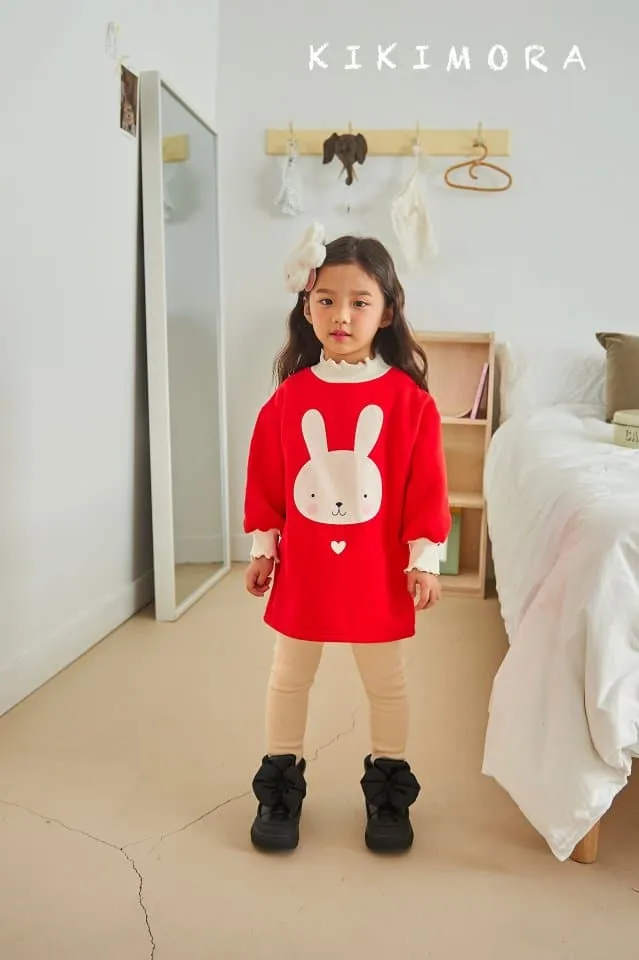 Kikimora - Korean Children Fashion - #childrensboutique - Fluffy Rabbit Long Tee - 4