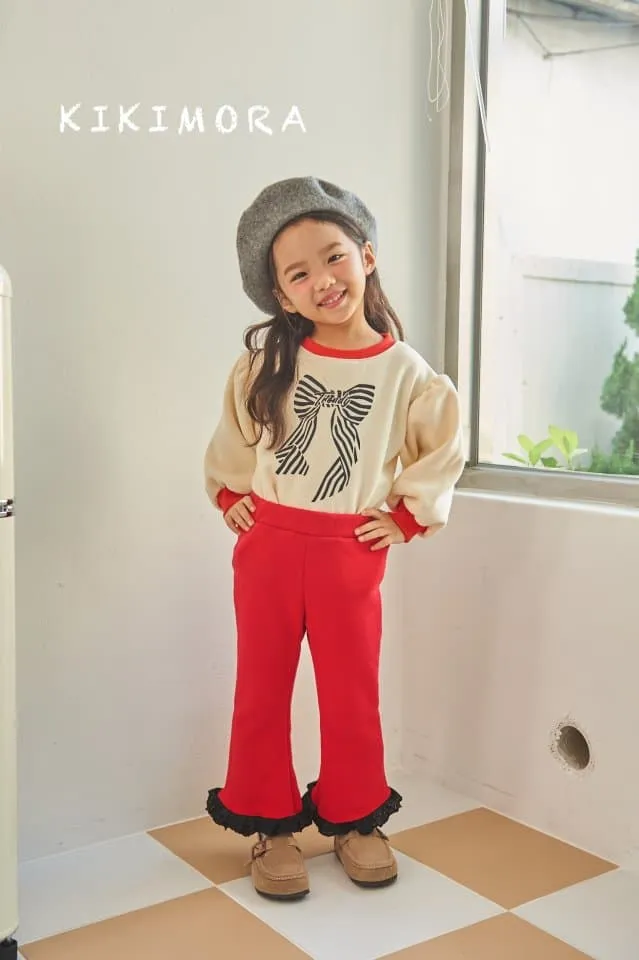 Kikimora - Korean Children Fashion - #discoveringself - Trendy Ribbon Sweatshirt