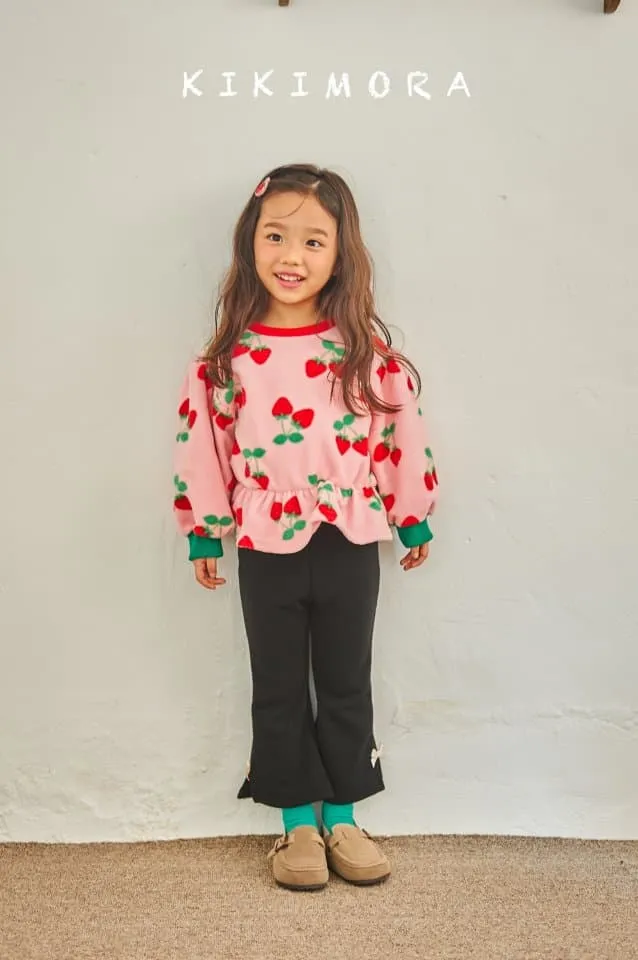 Kikimora - Korean Children Fashion - #fashionkids - Strawberry Shirring Tee - 5