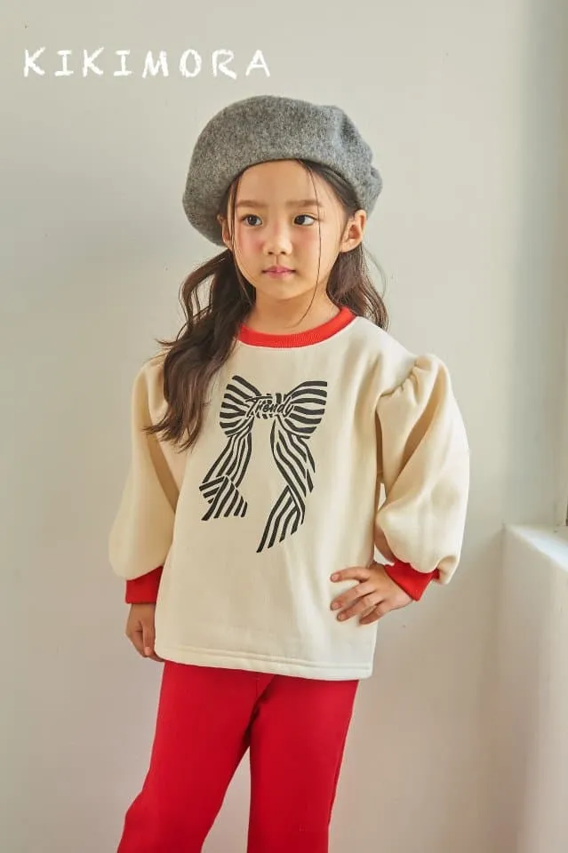 Kikimora - Korean Children Fashion - #fashionkids - Trendy Ribbon Sweatshirt - 2