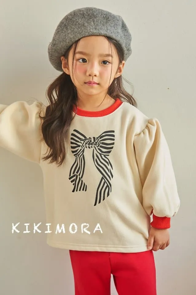 Kikimora - Korean Children Fashion - #kidsshorts - Trendy Ribbon Sweatshirt - 3