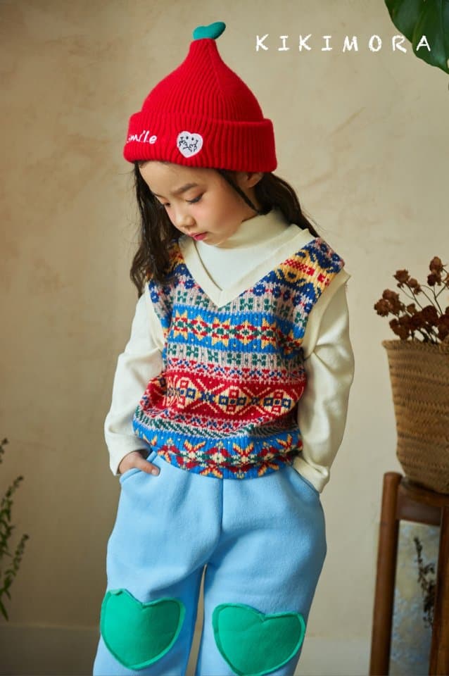 Kikimora - Korean Children Fashion - #kidsshorts - Snowflake Knit Half Turtleneck - 9