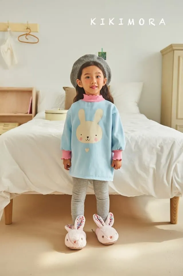 Kikimora - Korean Children Fashion - #kidsshorts - Fluffy Rabbit Long Tee - 7