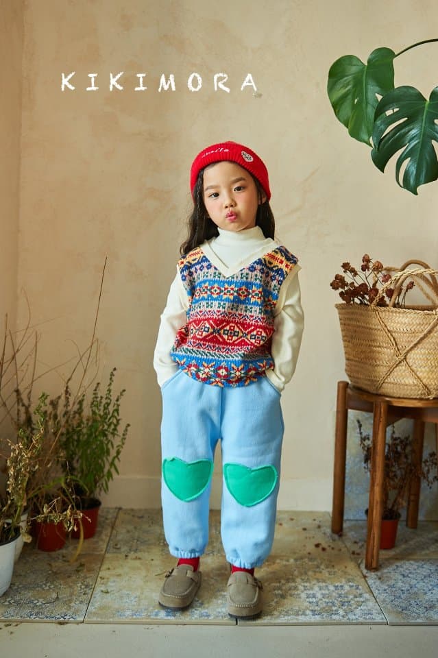 Kikimora - Korean Children Fashion - #kidsstore - Snowflake Knit Half Turtleneck - 10