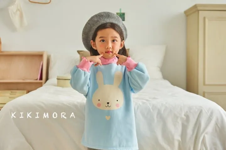 Kikimora - Korean Children Fashion - #kidsstore - Fluffy Rabbit Long Tee - 8