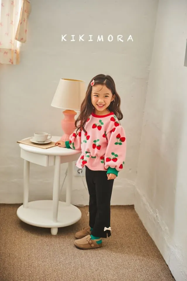 Kikimora - Korean Children Fashion - #kidzfashiontrend - Strawberry Shirring Tee - 8