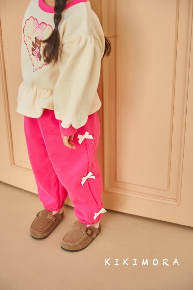 Kikimora - Korean Children Fashion - #kidzfashiontrend - Candy Ribbon Jogger Pants - 12