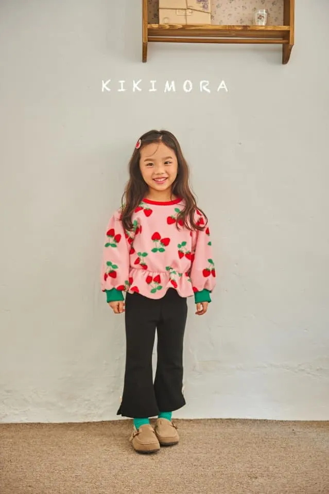 Kikimora - Korean Children Fashion - #littlefashionista - Strawberry Shirring Tee - 10