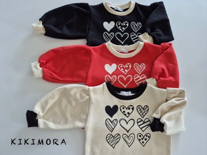 Kikimora - Korean Children Fashion - #littlefashionista - Nine Heart Sweatshirt - 12