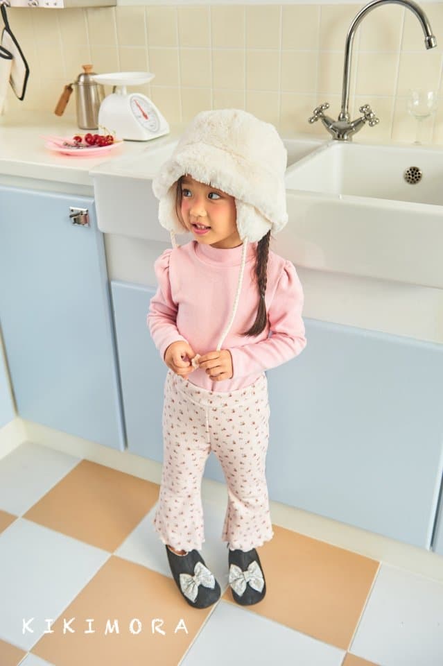 Kikimora - Korean Children Fashion - #littlefashionista - Flower Mink Bootcut - 10