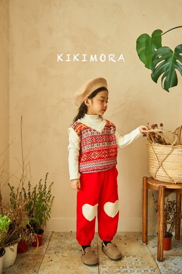 Kikimora - Korean Children Fashion - #minifashionista - Snowflake Knit Half Turtleneck