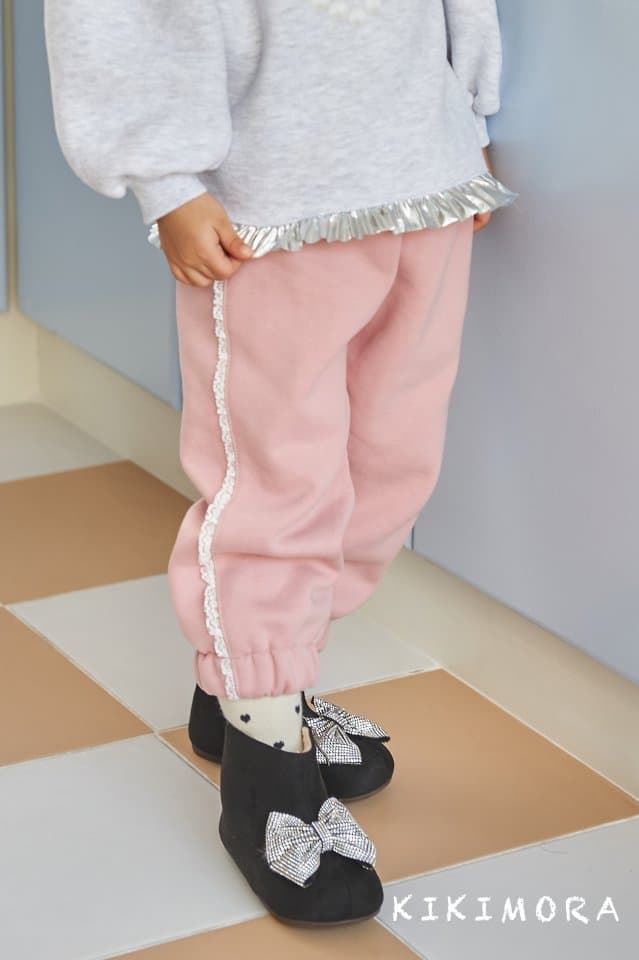 Kikimora - Korean Children Fashion - #prettylittlegirls - Lace Jogger Pants - 9