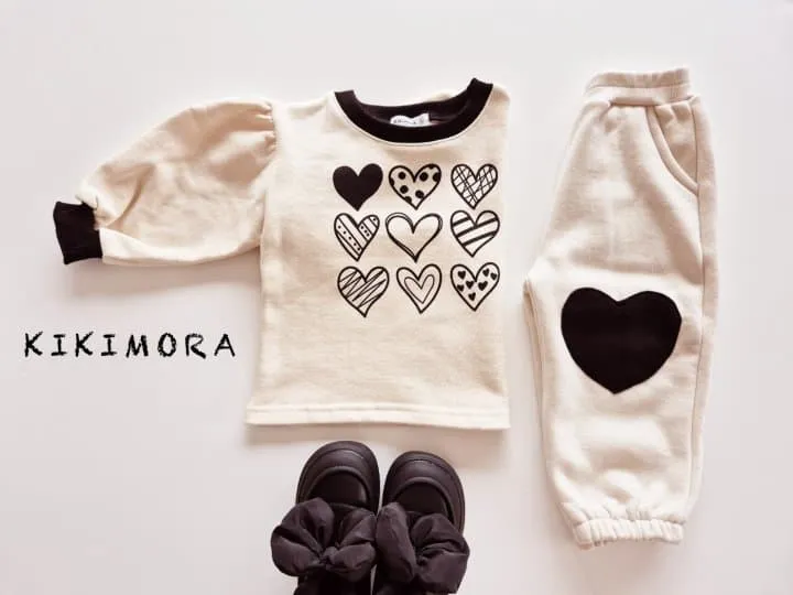 Kikimora - Korean Children Fashion - #stylishchildhood - Heart Jogger Pants - 5