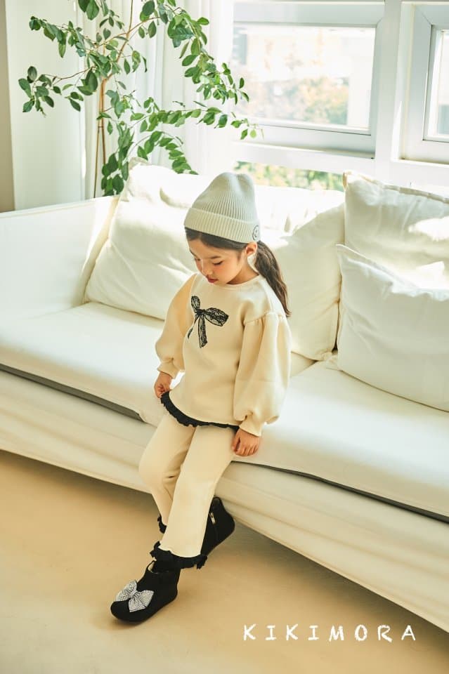 Kikimora - Korean Children Fashion - #stylishchildhood - Ribbon Lace Sweatshirt - 9