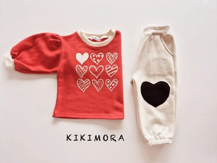 Kikimora - Korean Children Fashion - #todddlerfashion - Heart Jogger Pants - 4