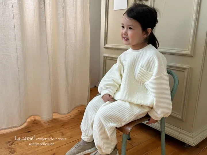 La Camel - Korean Children Fashion - #Kfashion4kids - Veloure Top Bottom Set - 5