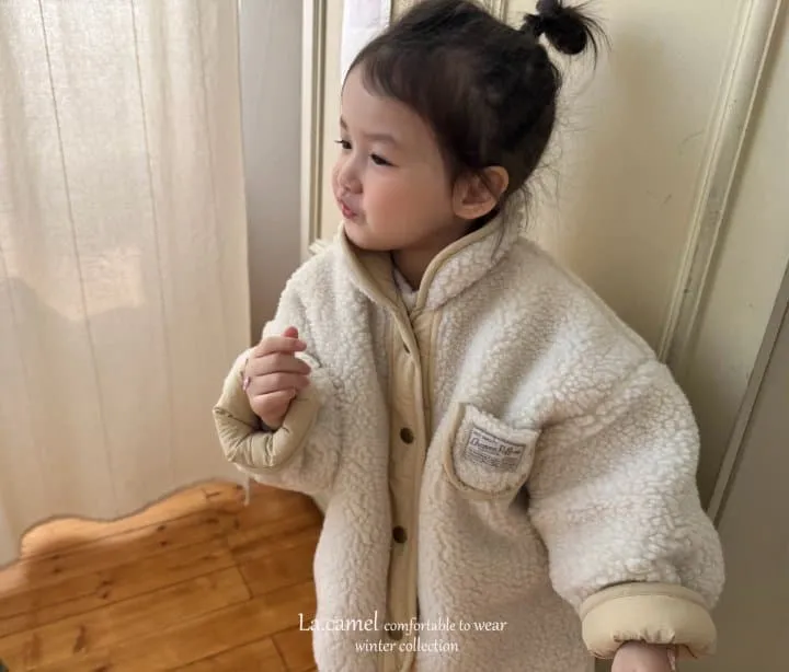 La Camel - Korean Children Fashion - #kidzfashiontrend - Bubble Reversible Padding Jumper - 4