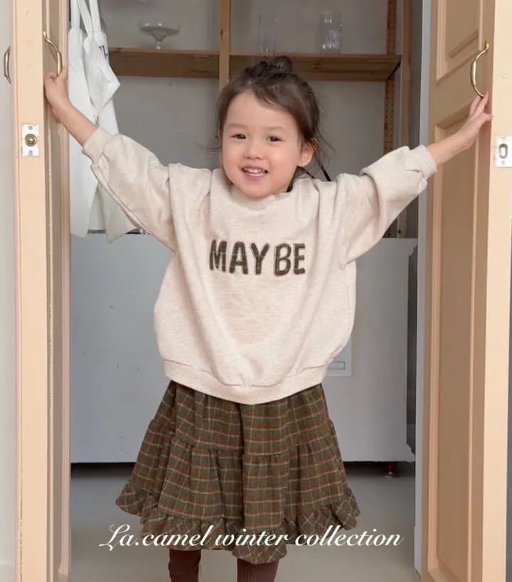 La Camel - Korean Children Fashion - #discoveringself - Maybe Check Skirt - 2