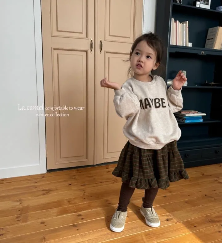 La Camel - Korean Children Fashion - #fashionkids - Maybe Check Skirt - 4