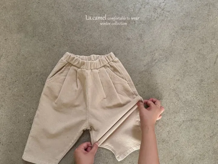 La Camel - Korean Children Fashion - #littlefashionista - Holic Fleece Span Pants - 7