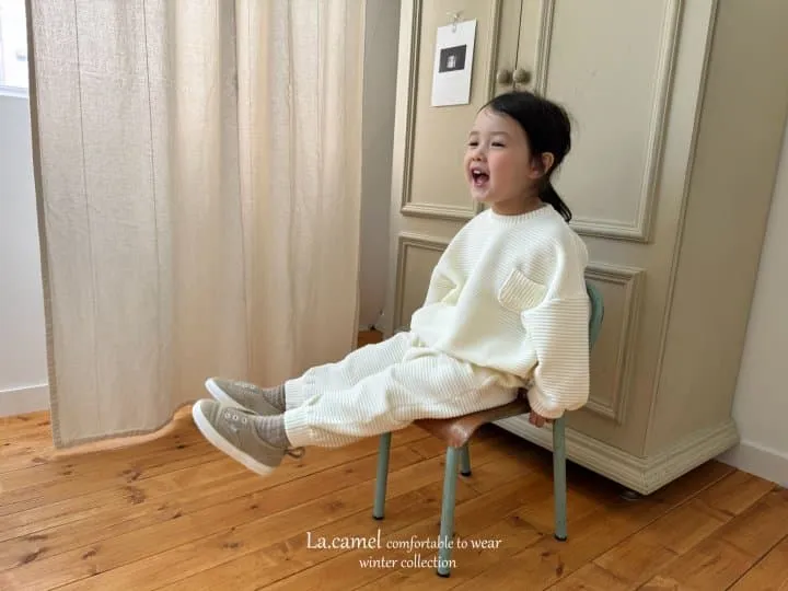 La Camel - Korean Children Fashion - #littlefashionista - Veloure Top Bottom Set - 6