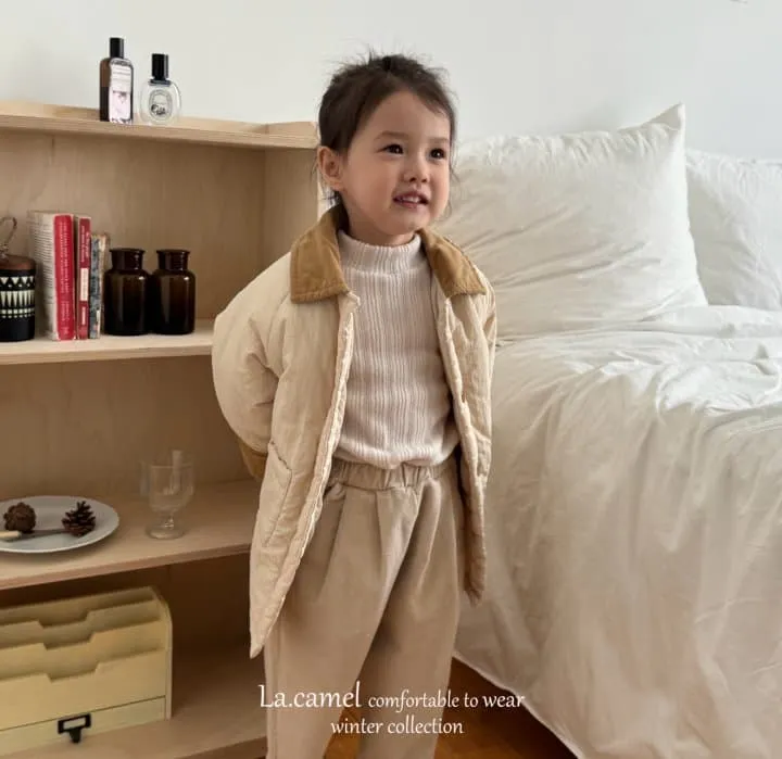 La Camel - Korean Children Fashion - #littlefashionista - Urban Half Padding Jumper - 3