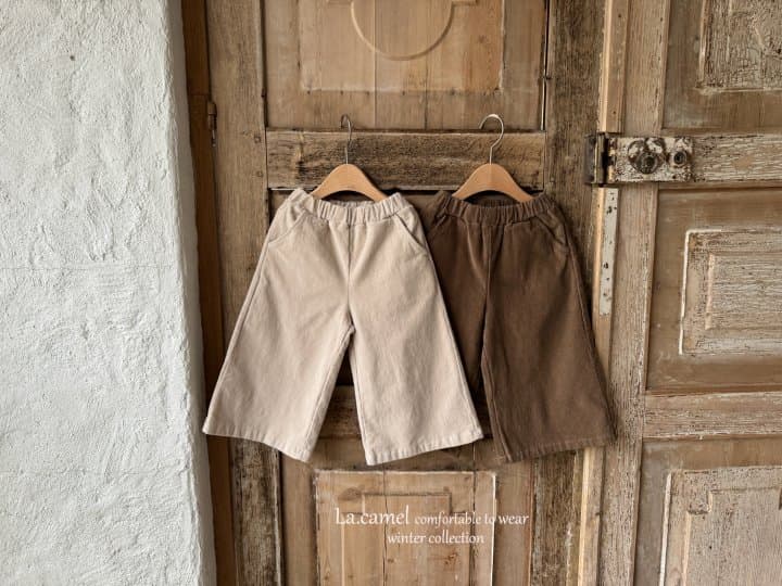 La Camel - Korean Children Fashion - #magicofchildhood - Wide Corduroy Span Pants - 2