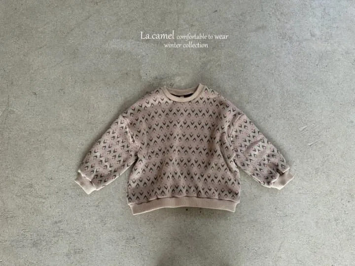 La Camel - Korean Children Fashion - #magicofchildhood - Hug Jacquard Knit Pollover - 5