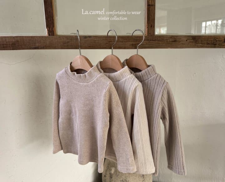 La Camel - Korean Children Fashion - #littlefashionista - Aoro Turtleneck Tee - 4