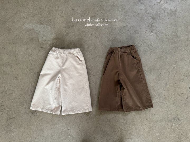 La Camel - Korean Children Fashion - #minifashionista - Wide Corduroy Span Pants - 3