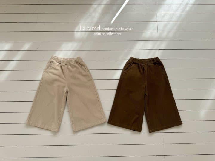 La Camel - Korean Children Fashion - #stylishchildhood - Wide Corduroy Span Pants - 7