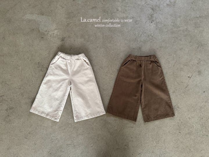 La Camel - Korean Children Fashion - #todddlerfashion - Wide Corduroy Span Pants - 5