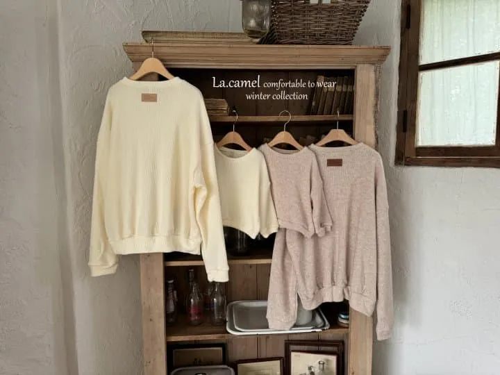 La Camel - Korean Women Fashion - #momslook - Label Adult Knit Pullover - 9