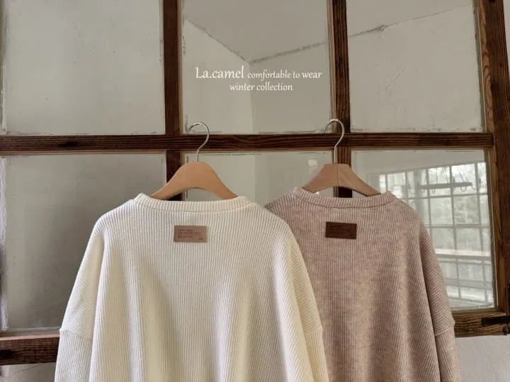 La Camel - Korean Women Fashion - #restrostyle - Label Adult Knit Pullover - 2