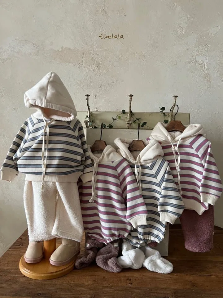 Lala - Korean Baby Fashion - #babyboutiqueclothing - Dandan Stripe Bodysuit - 5