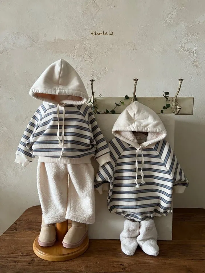 Lala - Korean Baby Fashion - #babyclothing - Dandan Stripe Bodysuit - 6