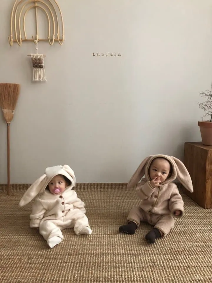 Lala - Korean Baby Fashion - #babyfashion - Puff Rabbit Romper - 2