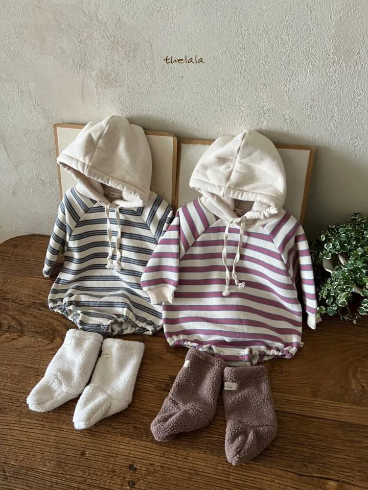 Lala - Korean Baby Fashion - #babygirlfashion - Dandan Stripe Bodysuit - 9