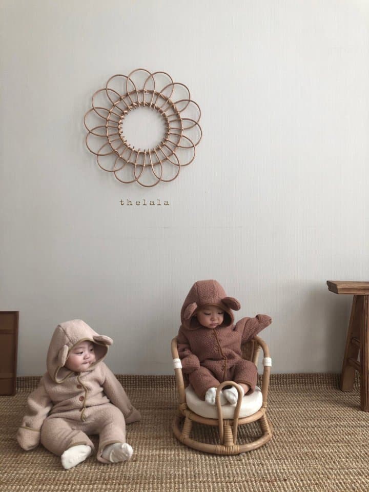 Lala - Korean Baby Fashion - #babygirlfashion - Puff Bear Bodysuit - 3