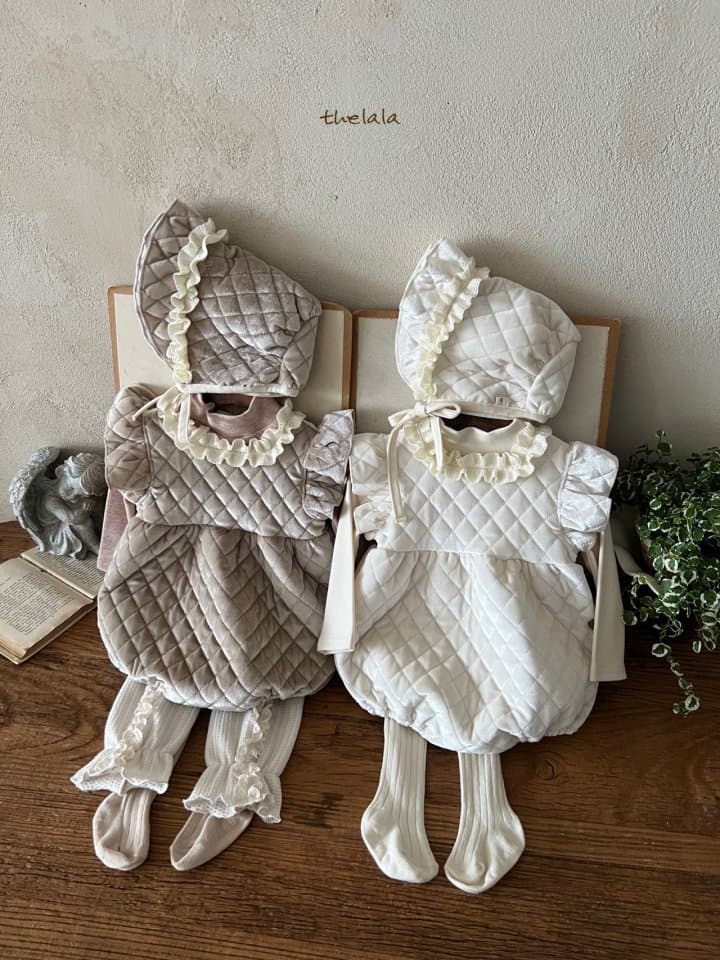 Lala - Korean Baby Fashion - #babyoutfit - Champagne Bonnet - 7