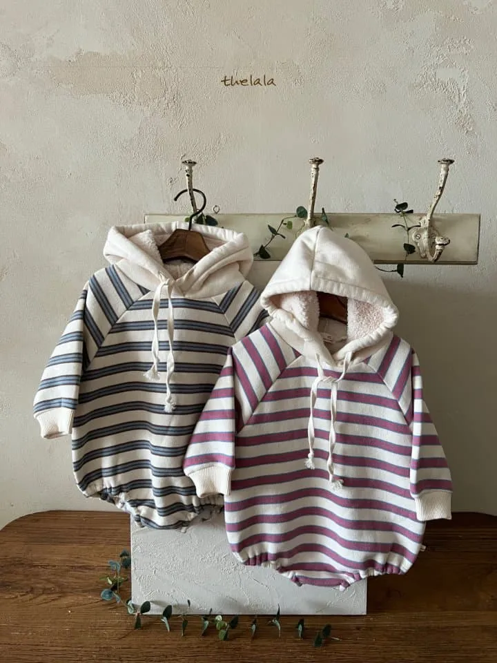 Lala - Korean Baby Fashion - #onlinebabyboutique - Dandan Stripe Bodysuit