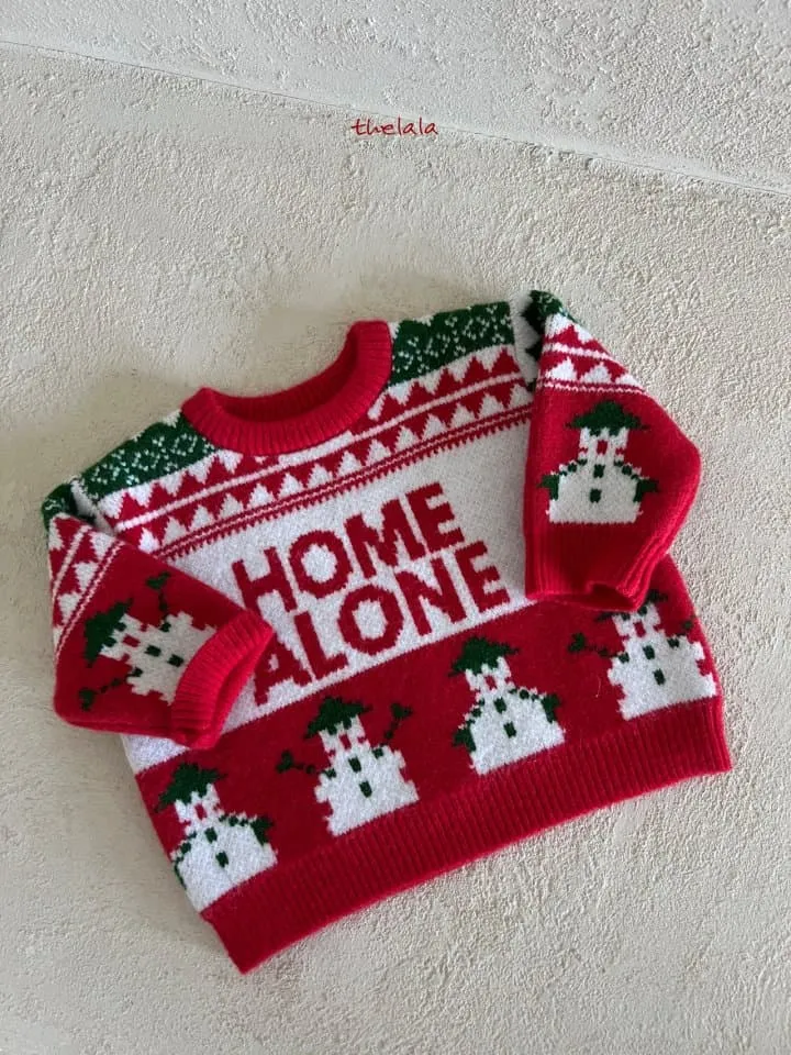 Lala - Korean Children Fashion - #designkidswear - Home Alone Sweater - 5